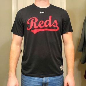Nike Cincinnati Reds Dri Fit Shirt Medium Black